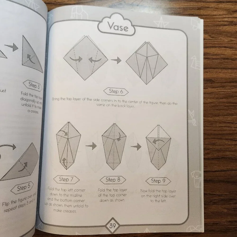 Origami Boxes For Kids Papercrafts Book Craft Paperback Book How To Make Boxes